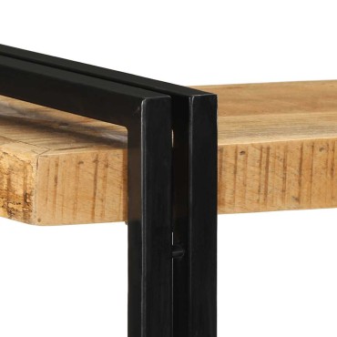 vidaXL Ράφι τοίχου 110x33x45cm Στερεό ακατέργαστο ξύλο Mango