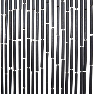 vidaXL Έντομο κουρτίνα πόρτας Σκούρο γκρι 90x220 cm Μπαμπού