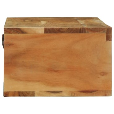 vidaXL Επίτοιχο ντουλάπι τηλεόρασης 100x30x19cm Μασίφ ξύλο ακακίας