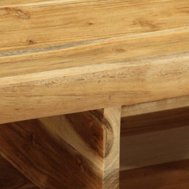vidaXL Επίτοιχο ντουλάπι τηλεόρασης 100x30x19cm Μασίφ ξύλο ακακίας