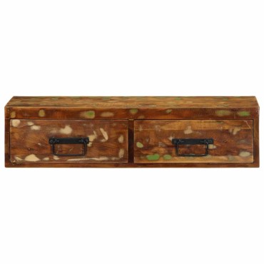 vidaXL Επίτοιχο ντουλάπι τηλεόρασης 80x30x19cm Ξύλο μασίφ αναγεννημένο