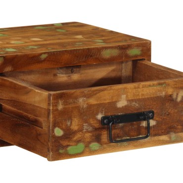vidaXL Επίτοιχο ντουλάπι τηλεόρασης 80x30x19cm Ξύλο μασίφ αναγεννημένο
