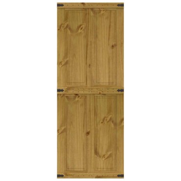 vidaXL Πόρτα αχυρώνα CORONA 80x210 cm μασίφ ξύλο πεύκο