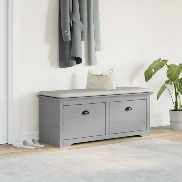 vidaXL Πάγκος διαδρόμου BODO Γκρι 114x40x45cm 1 τεμ.
