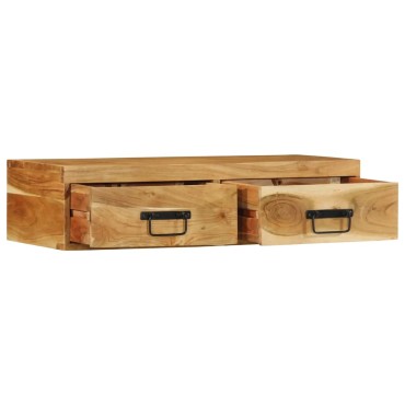 vidaXL Επίτοιχο ντουλάπι τηλεόρασης 80x30x19cm Μασίφ ξύλο ακακίας