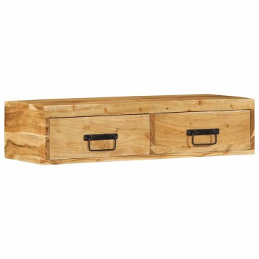 vidaXL Επίτοιχο ντουλάπι τηλεόρασης 80x30x19cm Μασίφ ξύλο ακακίας