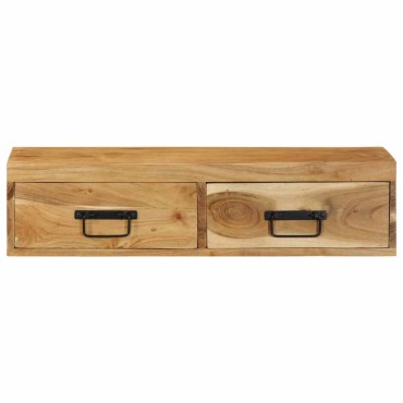 vidaXL Επίτοιχο ντουλάπι τηλεόρασης 80x30x19cm Μασίφ ξύλο ακακίας