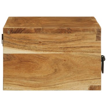 vidaXL Επίτοιχο ντουλάπι τηλεόρασης 80x30x19cm Μασίφ ξύλο ακακίας