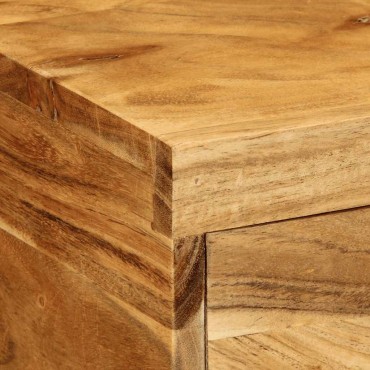 vidaXL Επίτοιχο ντουλάπι τηλεόρασης 80x30x19cm Μασίφ ξύλο ακακίας