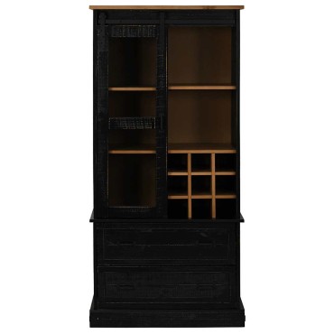 vidaXL Ντουλάπι κρασιού HALDEN με ράφια κρασιού 80x40x170cm 1 τεμ.