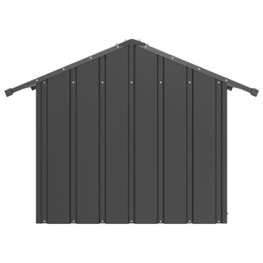 vidaXL Σπιτάκι σκύλου με οροφή 85x107x81 cm Γαλβανισμένος χάλυβας
