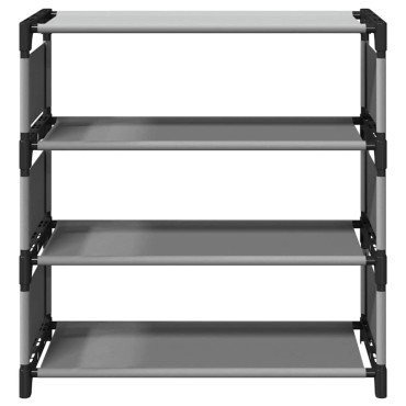vidaXL Ράφι παπουτσιών 4 επιπέδων γκρι 54x28x55cm μη υφασμένο ύφασμα