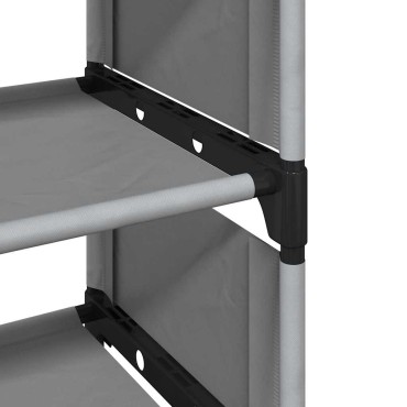 vidaXL Ράφι παπουτσιών 4 επιπέδων γκρι 54x28x55cm μη υφασμένο ύφασμα