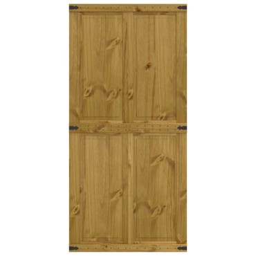 vidaXL Πόρτα αχυρώνα CORONA 90x210 cm μασίφ ξύλο πεύκο