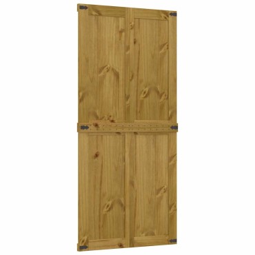 vidaXL Πόρτα αχυρώνα CORONA 90x210 cm μασίφ ξύλο πεύκο