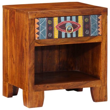 vidaXL Κομοδίνο 40x35x45cm από μασίφ ξύλο ακακίας 1 τεμ.