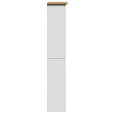 vidaXL Ντουλάπι μπάνιου BODO Λευκό και καφέ 44x30x160cm