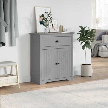 vidaXL Ντουλάπι διαδρόμου BODO Γκρι 80x35x90cm