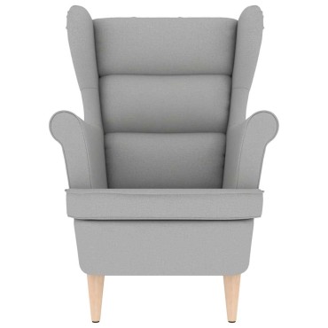 vidaXL πολυθρόνα Cloud Grey 74x84x100cm Ύφασμα