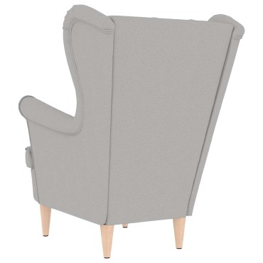 vidaXL πολυθρόνα Cloud Grey 74x84x100cm Ύφασμα