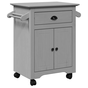 vidaXL Καροτσάκι κουζίνας BODO Γκρι 72x45x80cm