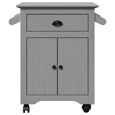 vidaXL Καροτσάκι κουζίνας BODO Γκρι 72x45x80cm