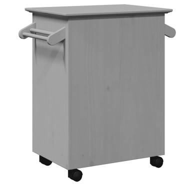 vidaXL Καροτσάκι κουζίνας BODO Γκρι 72x45x80cm
