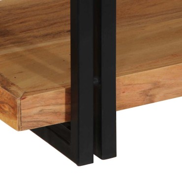 vidaXL Ράφι τοίχου 110x33x45cm Μασίφ ξύλο ακακίας