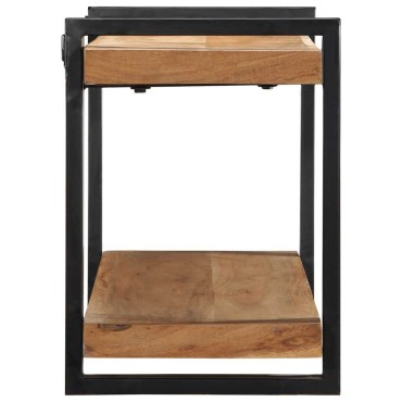 vidaXL Ράφι τοίχου 110x33x45cm Μασίφ ξύλο ακακίας