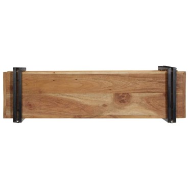 vidaXL Ράφι τοίχου 110x33x45cm Μασίφ ξύλο ακακίας