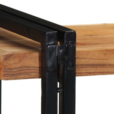 vidaXL Ράφι τοίχου 110x33x45cm Μασίφ ξύλο ακακίας
