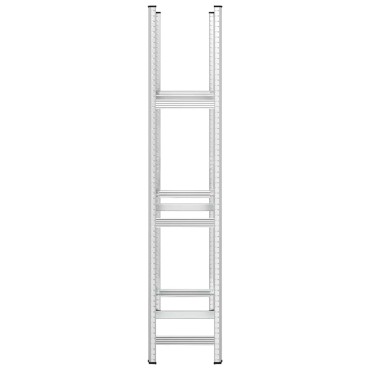 vidaXL Ράφι ελαστικών 3 επιπέδων Ασημί 110x40x200 cm Ατσάλι