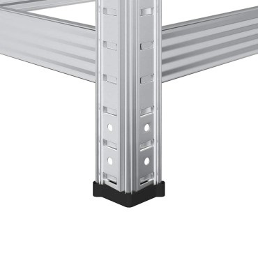 vidaXL Ράφι ελαστικών 3 επιπέδων Ασημί 110x40x200 cm Ατσάλι