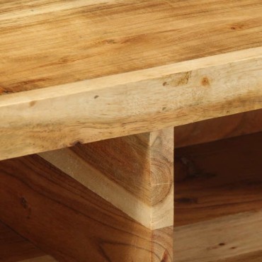 vidaXL Επίτοιχο ντουλάπι τηλεόρασης 80x30x19cm Μασίφ ξύλο ακακίας