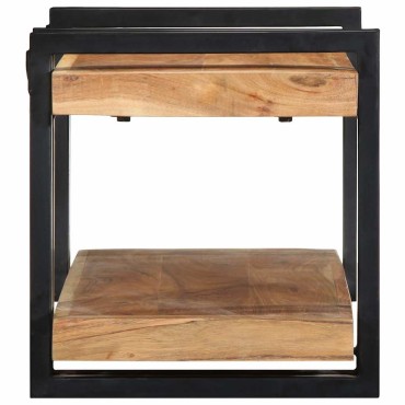 vidaXL Ράφι τοίχου 70x33x35cm μασίφ ξύλο ακακίας