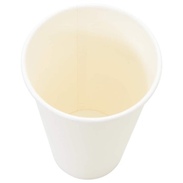 vidaXL Χάρτινα κύπελλα καφέ 1000 τεμάχια 16oz 400ml Λευκό