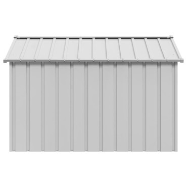 vidaXL Σπιτάκι σκύλου με οροφή 113x153x101 cm Γαλβανισμένος χάλυβας