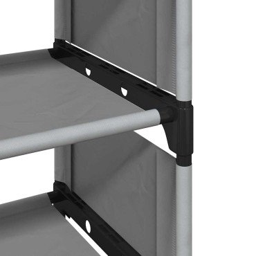 vidaXL Ράφι παπουτσιών 10επιπέδων γκρι 54x28x158cm μη υφασμένο ύφασμα