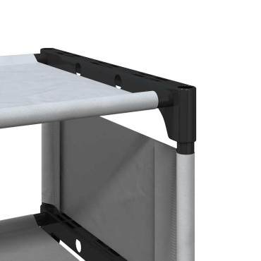 vidaXL Ράφι παπουτσιών 10επιπέδων γκρι 54x28x158cm μη υφασμένο ύφασμα
