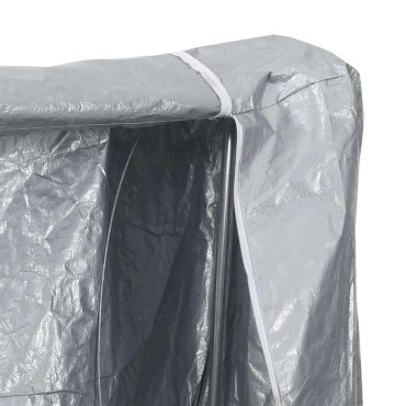 vidaXL Ράφι για καυσόξυλα με κάλυμμα βροχής 150x25x150 cm