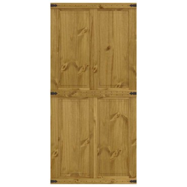vidaXL Πόρτα αχυρώνα CORONA 100x210 cm από μασίφ ξύλο πεύκο
