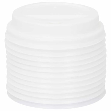 vidaXL Χάρτινα καπάκια καφέ Ø80 mm 8oz 1000 τεμάχια Λευκό πλαστικό
