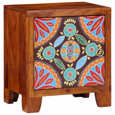vidaXL Κομοδίνο 2 τεμ. 40x30x45cm μασίφ ξύλο ακακίας