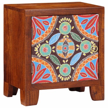 vidaXL Κομοδίνο 2 τεμ. 40x30x45cm μασίφ ξύλο ακακίας