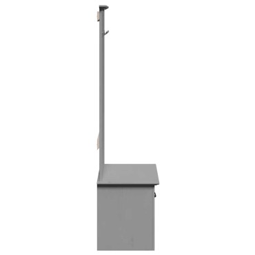 vidaXL Ντουλάπι διαδρόμου με γάντζους BODO Γκρι 50x40x157cm 1 τεμ.