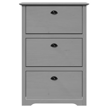 Ράφι παπουτσιών vidaXL BODO Γκρι 80x35x118cm