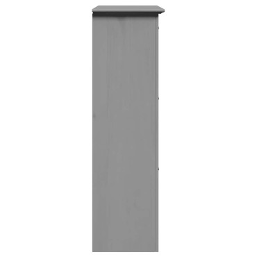 Ράφι παπουτσιών vidaXL BODO Γκρι 80x35x118cm