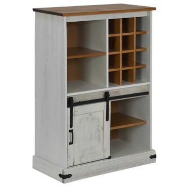 vidaXL Ντουλάπι κρασιού HALDEN με ράφια κρασιού 80x40x120 cm 1 τεμ.