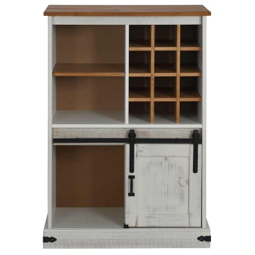 vidaXL Ντουλάπι κρασιού HALDEN με ράφια κρασιού 80x40x120 cm 1 τεμ.