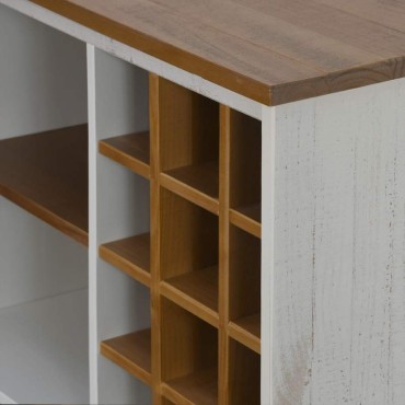 vidaXL Ντουλάπι κρασιού HALDEN με ράφια κρασιού 80x40x120 cm 1 τεμ.